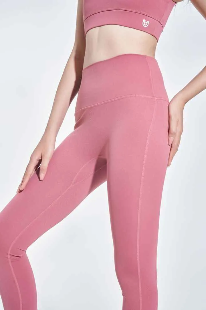 Quần legging ống búp màu hồng đậm